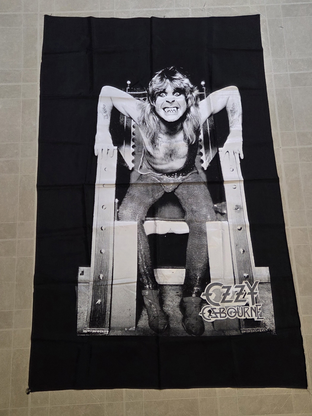 Vintage Ozzy Osbourne wall art tapestry 36x56 Inch